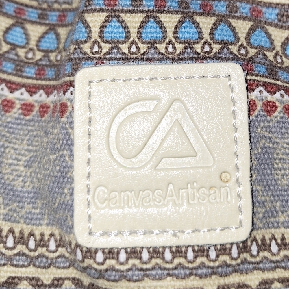 A Canvas Artisan boho backpack/bag, satchel carry-all. - Picture 2 of 9